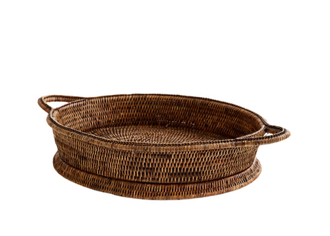 Oval Tray With Side Handles