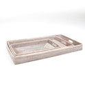 Tea Trays With Handles - Set of 3