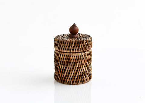Rattan Container With Lid
