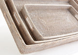 Tea Trays With Handles - Set of 3
