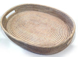 Oval Tray With Inset Handles